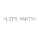 Party Factory NL Letterslinger Lets Party Holographic Zilver Party Factory NL Letterslinger Lets Party Holographic Zilver