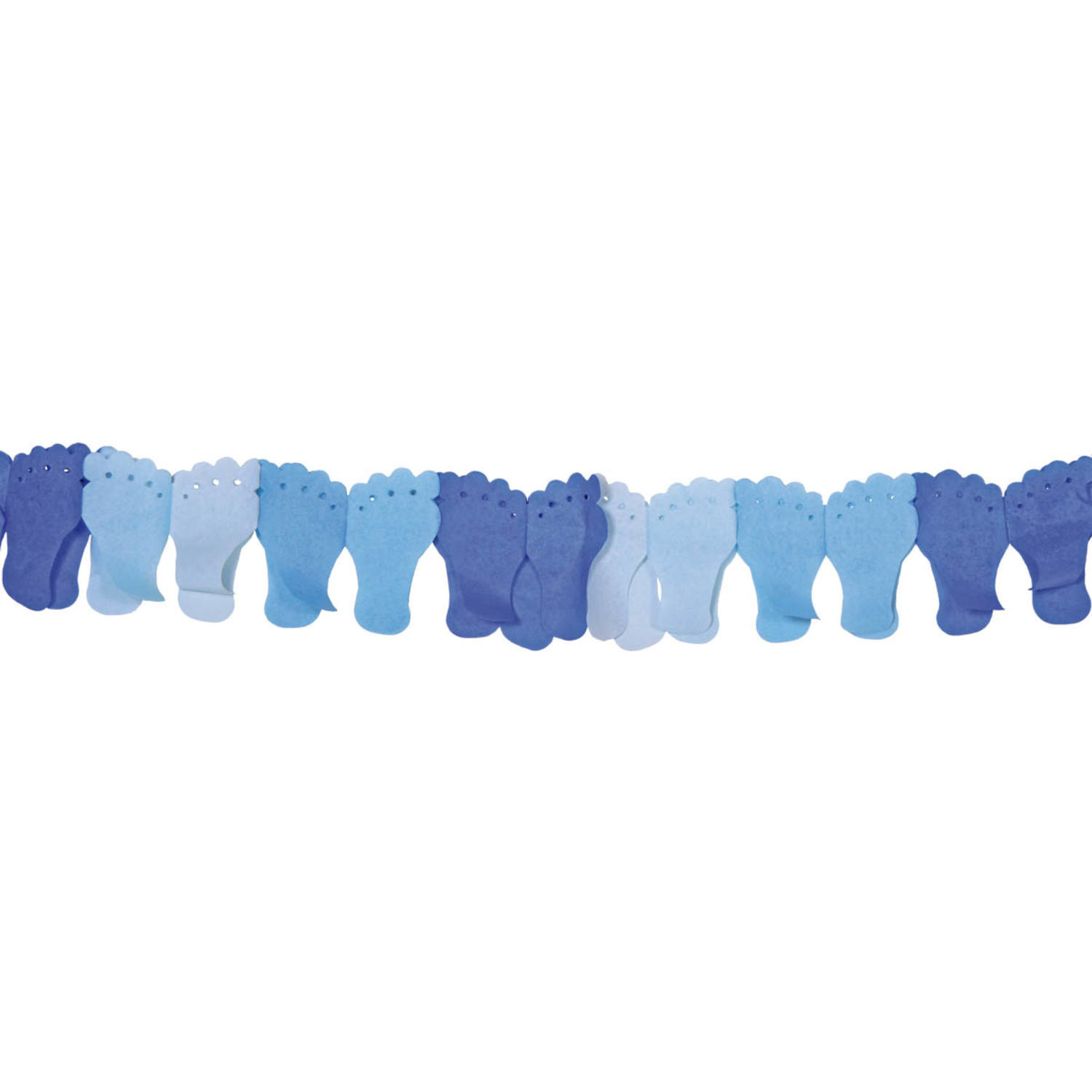 Papieren Geboorte Slinger Blauw Baby Voetjes 6M