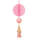 Amscan Honeycomb Bol "Oh Baby" Roze 75CM Amscan Honeycomb Bol "Oh Baby" Roze 75CM