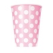 Unique Bekertjes Stippen Baby Roze 350ML (6ST) Unique Bekertjes Stippen Baby Roze 350ML (6ST)