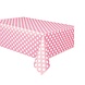Unique Plastic Tafelkleed Stippen Baby Roze 140cm x 274cm Unique Plastic Tafelkleed Stippen Baby Roze 140cm x 274cm