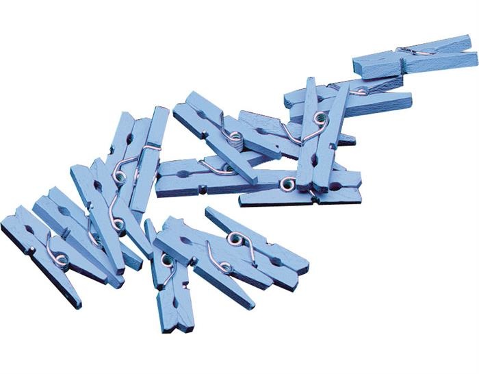 Mini Knijpertjes Baby Blauw (20ST)