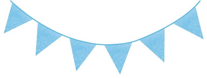 Glitter Slinger Baby Blauw 6M