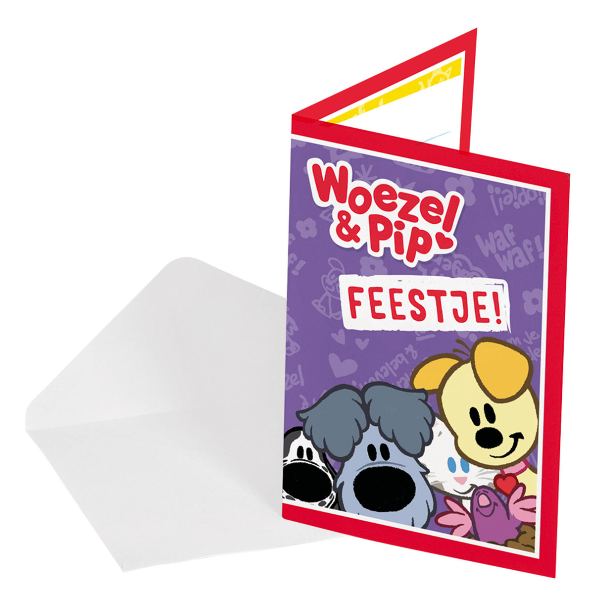 Uitnodigingen Woezel & Pip (8ST)