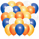 Party Love NL Ballonnen Metallic Donkerblauw / Geel / Wit / Oranje (40ST) Party Love NL Ballonnen Metallic Donkerblauw / Geel / Wit / Oranje (40ST)