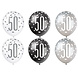 Unique Ballonnen 50 Jaar Zwart & Zilver 30CM (6ST) Unique Ballonnen 50 Jaar Zwart & Zilver 30CM (6ST)