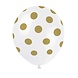 Unique Ballonnen Stippen Goud 30CM (6ST) Unique Ballonnen Stippen Goud 30CM (6ST)