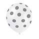Unique Ballonnen Stippen Zilver 30CM (6ST) Unique Ballonnen Stippen Zilver 30CM (6ST)