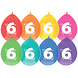 Party Factory NL Ballonnen 6 Jaar Multicolor 30CM (8ST) Party Factory NL Ballonnen 6 Jaar Multicolor 30CM (8ST)