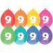 Party Factory NL Ballonnen 9 Jaar Multicolor 30CM (8ST) Party Factory NL Ballonnen 9 Jaar Multicolor 30CM (8ST)
