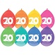 Party Factory NL Ballonnen 20 Jaar Multicolor 30CM (8ST) Party Factory NL Ballonnen 20 Jaar Multicolor 30CM (8ST)