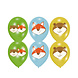 Amscan Ballonnen Fox & Beaver 28cm (6ST) Amscan Ballonnen Fox & Beaver 28cm (6ST)