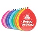 Party Factory NL Ballonnen Happy Birthday Multicolor 30CM (10ST) Party Factory NL Ballonnen Happy Birthday Multicolor 30CM (10ST)