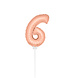 Folat Folie Ballon Rosé Goud 6 Jaar 36CM Folat Folie Ballon Rosé Goud 6 Jaar 36CM