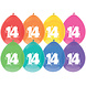 Party Factory NL Ballonnen 14 Jaar Multicolor 30CM (8ST) Party Factory NL Ballonnen 14 Jaar Multicolor 30CM (8ST)