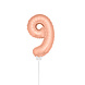 Folat Folie Ballon Rosé Goud 9 Jaar 36CM Folat Folie Ballon Rosé Goud 9 Jaar 36CM