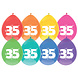 Party Factory NL Ballonnen 35 Jaar Multicolor 30CM (8ST) Party Factory NL Ballonnen 35 Jaar Multicolor 30CM (8ST)