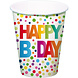 Folat Bekertjes Happy Birthday Stippen Multicolor 250ML (8ST) Folat Bekertjes Happy Birthday Stippen Multicolor 250ML (8ST)