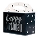 Unique Uitdeeldoosjes Glitz Happy Birthday Zwart & Zilver (6ST) Unique Uitdeeldoosjes Glitz Happy Birthday Zwart & Zilver (6ST)