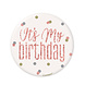 Unique Button Rosé Goud & Wit "Its My Birthday" Unique Button Rosé Goud & Wit "Its My Birthday"
