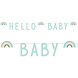 Party Factory NL Letterslinger Rainbow Hello Baby Mint 1.4M Party Factory NL Letterslinger Rainbow Hello Baby Mint 1.4M