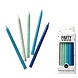 Party Factory NL Kaarsjes Blauw & Glitter Zilver 16ST Party Factory NL Kaarsjes Blauw & Glitter Zilver 16ST