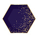 Party Factory NL Bordjes Zeshoek Happy New Year Blauw & Goud 18CM (8ST) Party Factory NL Bordjes Zeshoek Happy New Year Blauw & Goud 18CM (8ST)