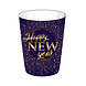 Party Factory NL Bekertjes Happy New Year Blauw / Goud 250ML (8ST) Party Factory NL Bekertjes Happy New Year Blauw / Goud 250ML (8ST)