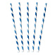 Amscan Papieren Rietjes Mix Blauw (12ST) Amscan Papieren Rietjes Mix Blauw (12ST)