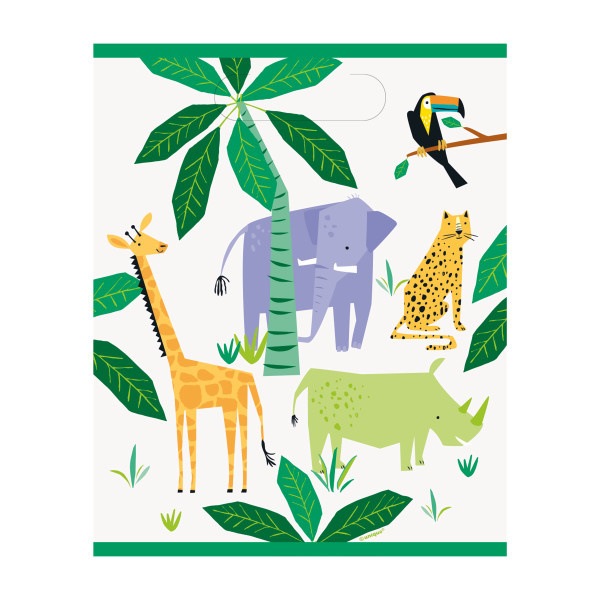 Uitdeelzakjes Animal Safari (8ST)