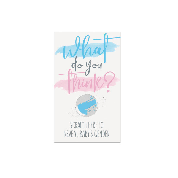 Kras kaartjes Gender Reveal Jongen 10ST