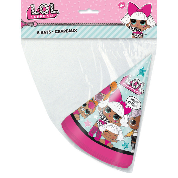 Feesthoedjes L.O.L. Surprise (8ST)