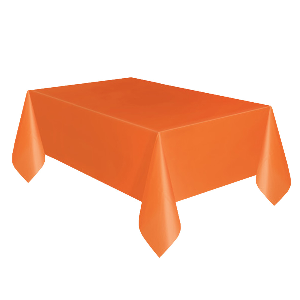 Plastic Tafelkleed Oranje 140cm x 274cm (1ST)