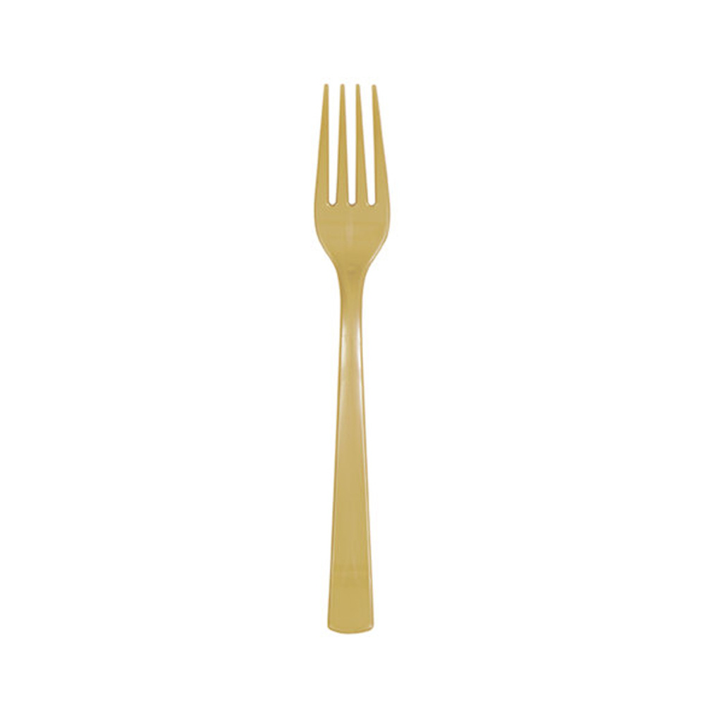 Plastic Bestek Goud 18ST