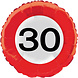 Folat Folie Ballon 30 Jaar Verkeersbord 46CM Folat Folie Ballon 30 Jaar Verkeersbord 46CM