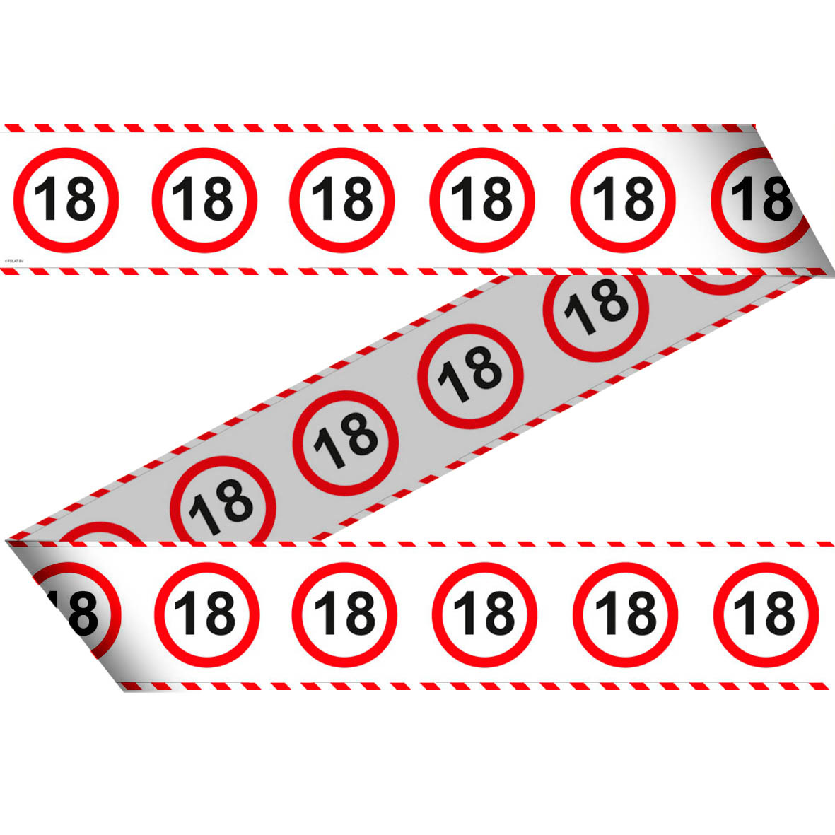 Afzetlint 18 Jaar Verkeersbord (15M)
