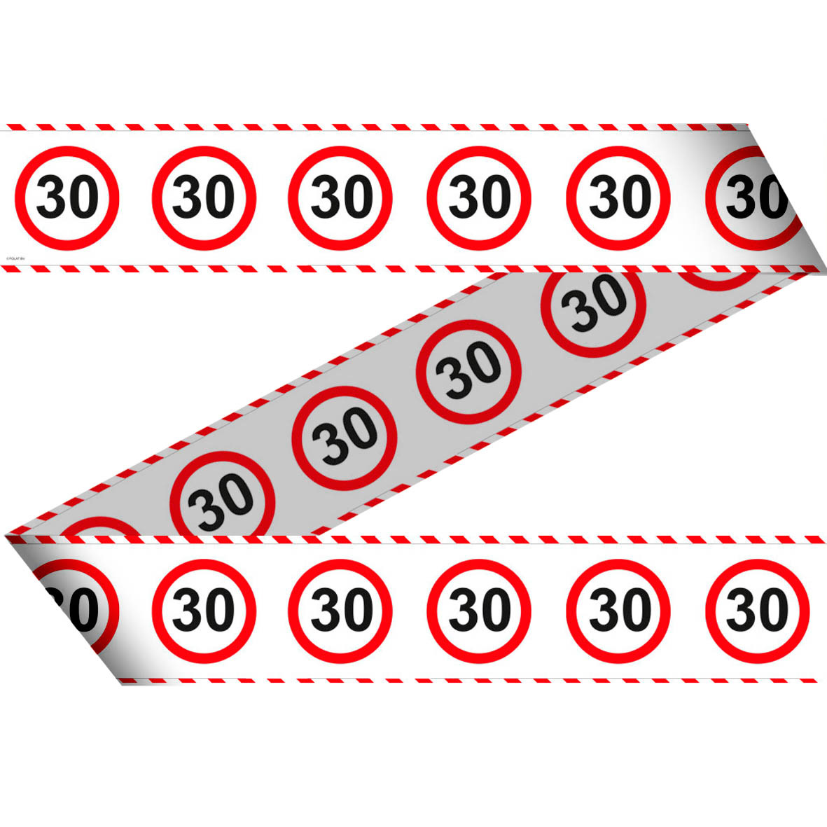 Afzetlint 30 Jaar Verkeersbord (15M)