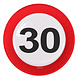 Folat Feestbordjes 30 Jaar Verkeersbord 23CM (8ST) Folat Feestbordjes 30 Jaar Verkeersbord 23CM (8ST)