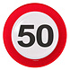 Folat Feestbordjes 50 Jaar Verkeersbord 23CM (8ST) Folat Feestbordjes 50 Jaar Verkeersbord 23CM (8ST)
