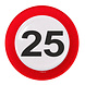 Folat Feestbordjes 25 Jaar Verkeersbord 23CM (8ST) Folat Feestbordjes 25 Jaar Verkeersbord 23CM (8ST)