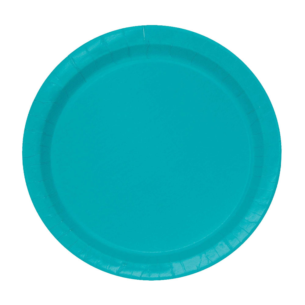 Feestbordjes Teal 18CM (8ST)