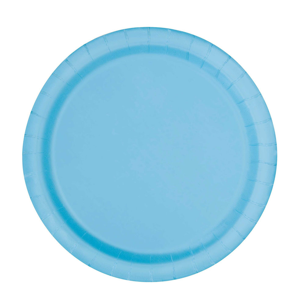 Feestbordjes Baby Blauw 18CM (8ST)