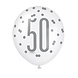 Unique Ballonnen 50 Jaar Zwart & Zilver 30CM (6ST) Unique Ballonnen 50 Jaar Zwart & Zilver 30CM (6ST)