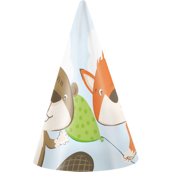 Feesthoedjes Fox & Beaver 8ST