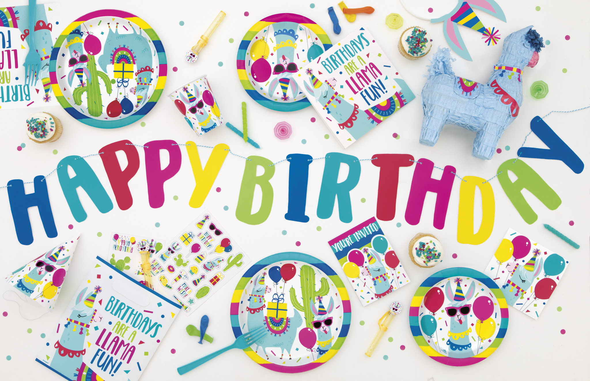 Lama Birthday Tafelkleed 140cm x 274cm