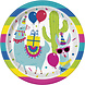 Unique Lama Birthday Feestbordjes 23CM (8ST) Unique Lama Birthday Feestbordjes 23CM (8ST)