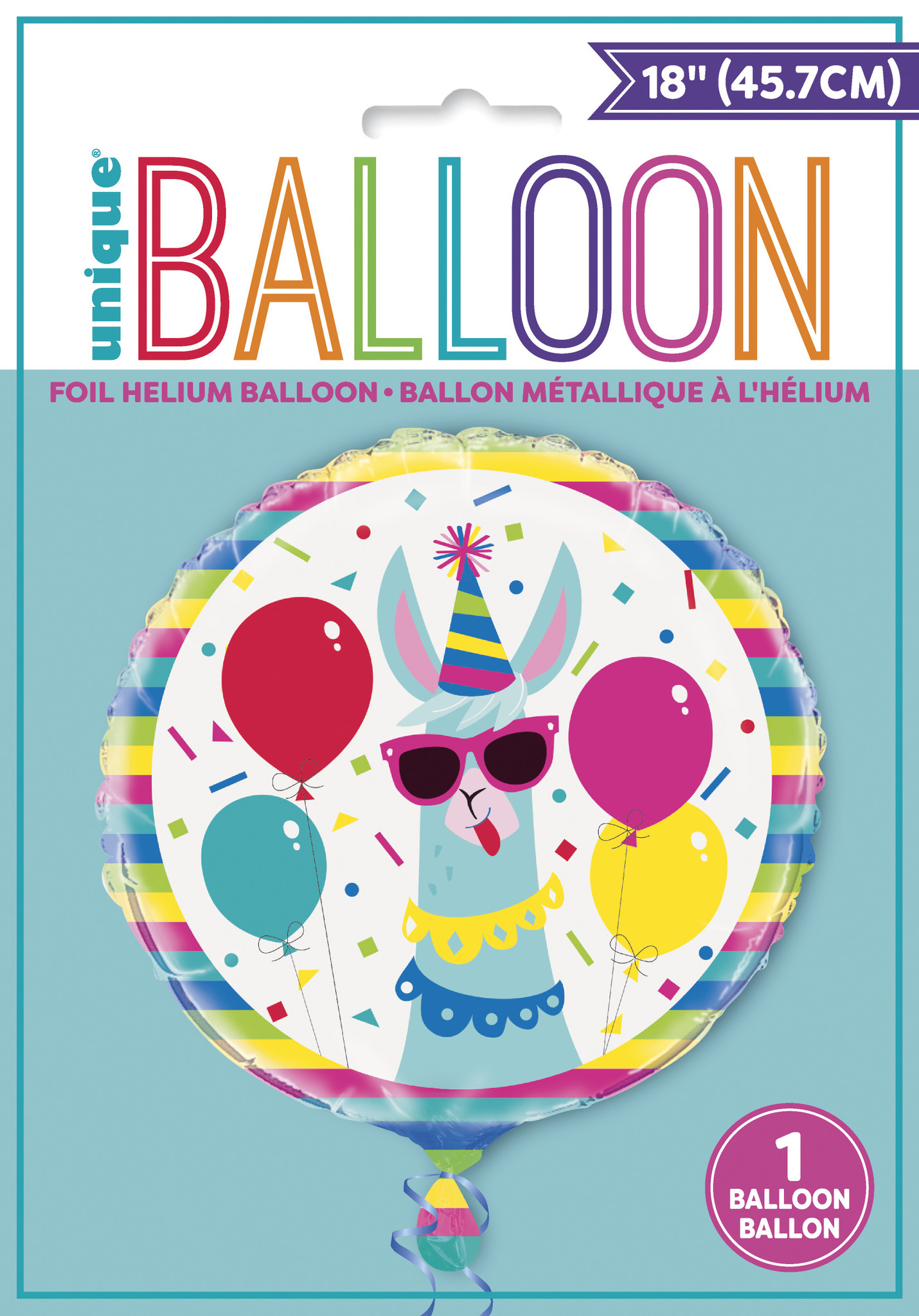 Lama Birthday Folie Ballon 45CM (Leeg)