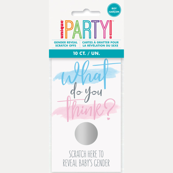 Kras kaartjes Gender Reveal Jongen 10ST