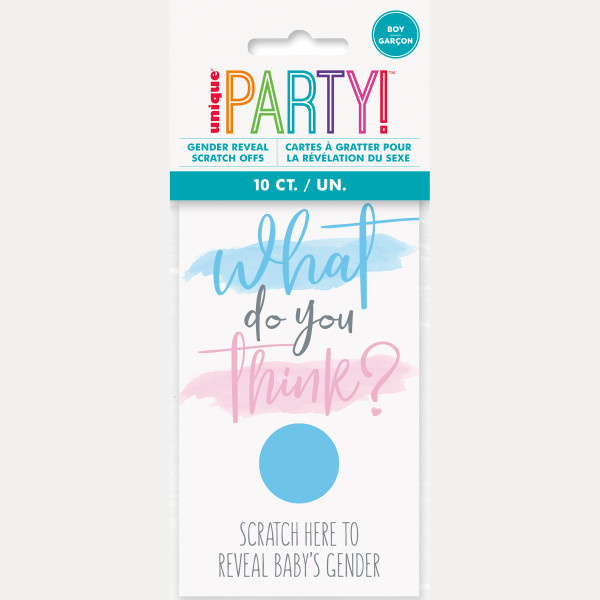 Kras kaartjes Gender Reveal Jongen 10ST