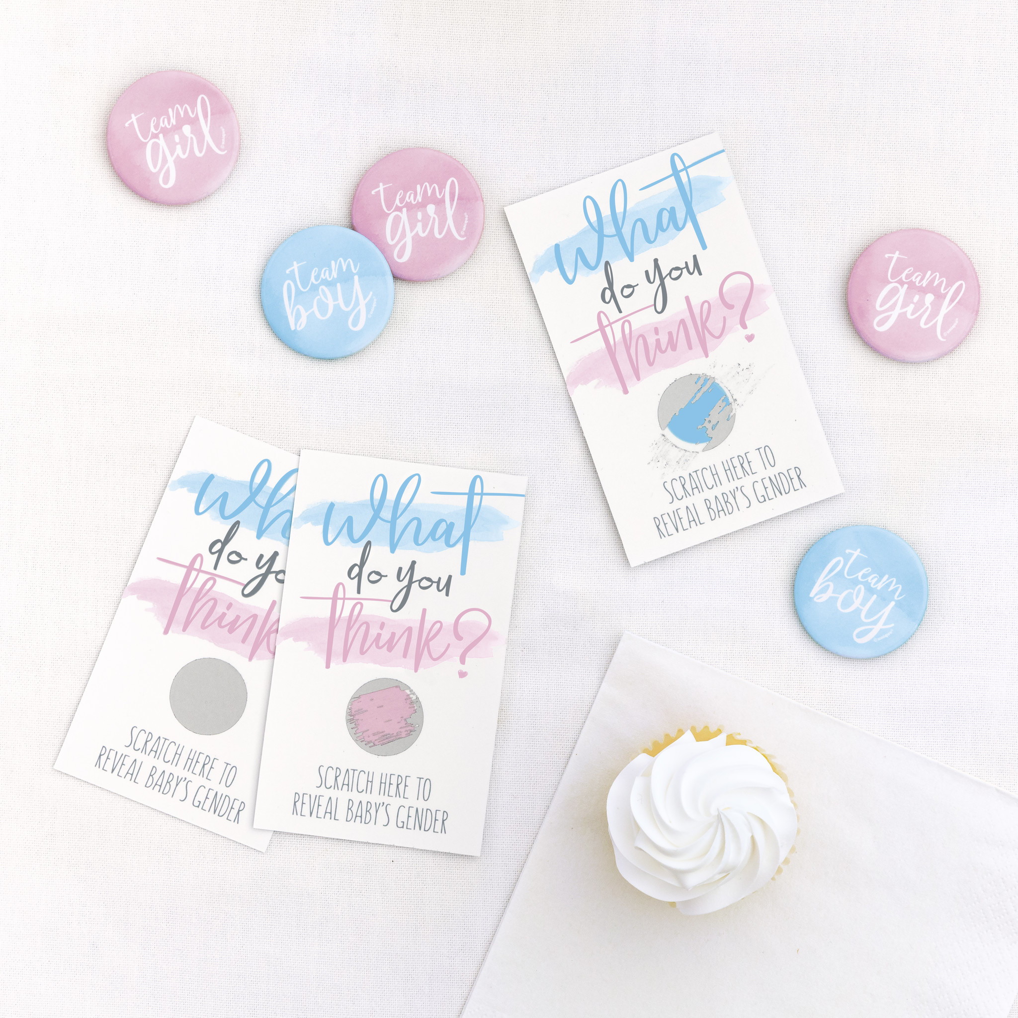 Kras kaartjes Gender Reveal Jongen 10ST
